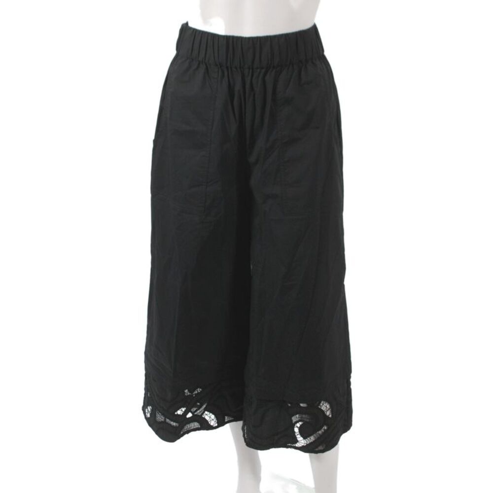 Banana Republic Women Cropped Black Cotton Petite Pants Size XS